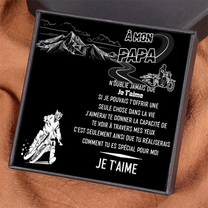 À mon Papa - Carte avec coffre cadeau