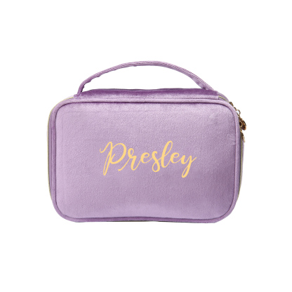 Trousse De Maquillage 1 Prénom Personnalisé Sac De Maquillage À Capacité Élevée Pour Femmes