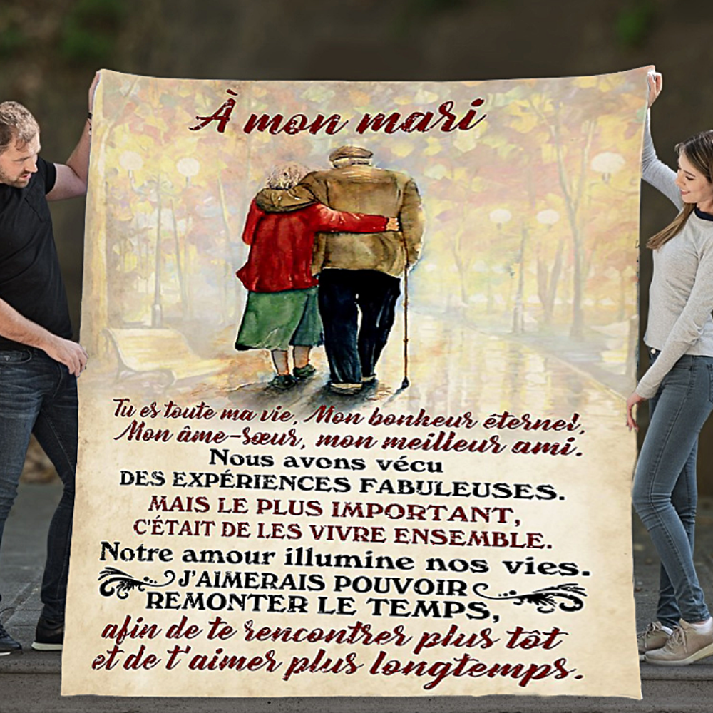 À Mon Mari - Couverture flanelle de haute qualité
