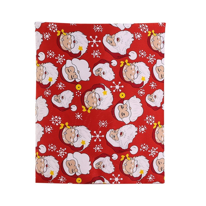 Housse de Chaise Noël Père Noël en Tissu Rouge Personnalisée Cadeau pour famille | Jessemade