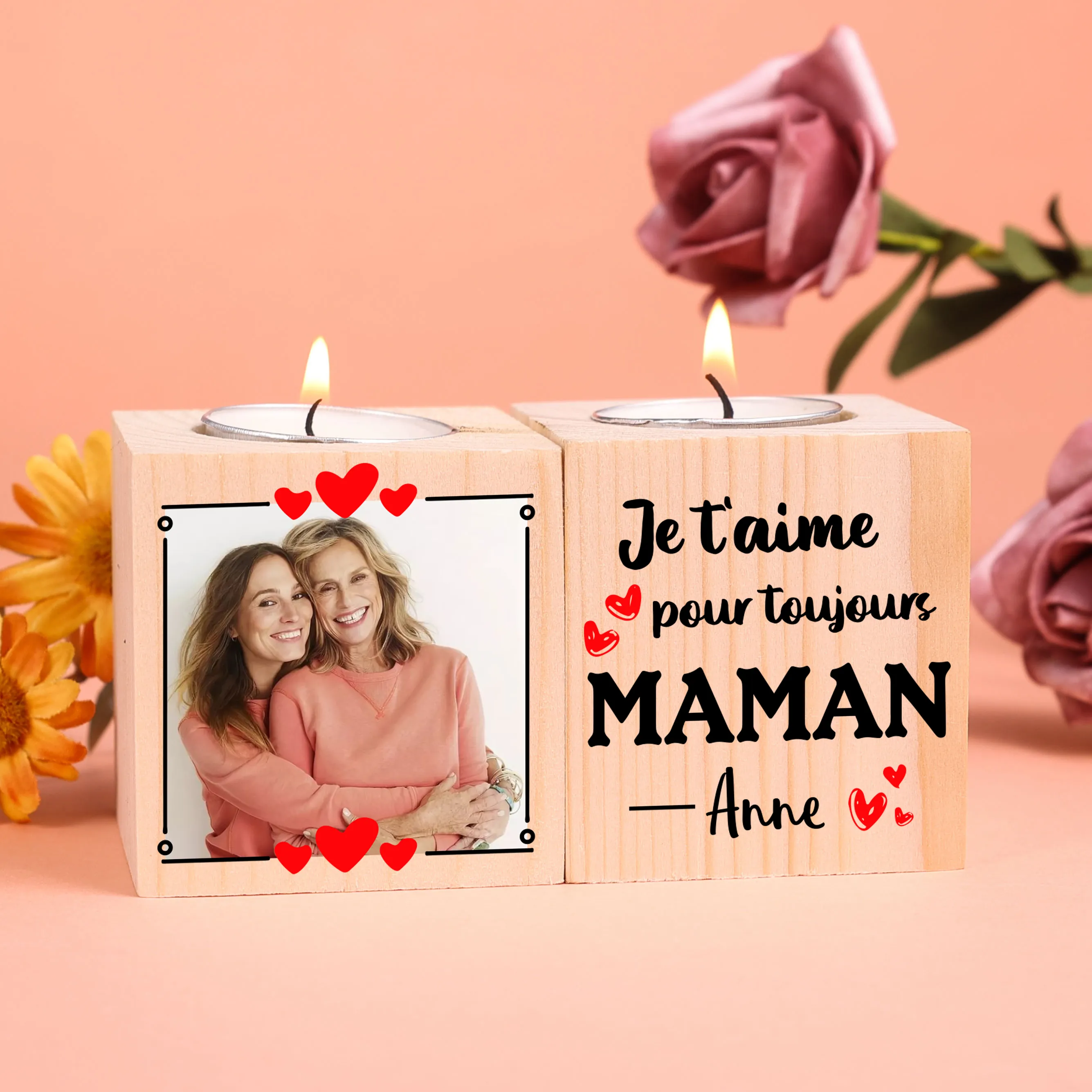 Bougeoirs Fête des Mères