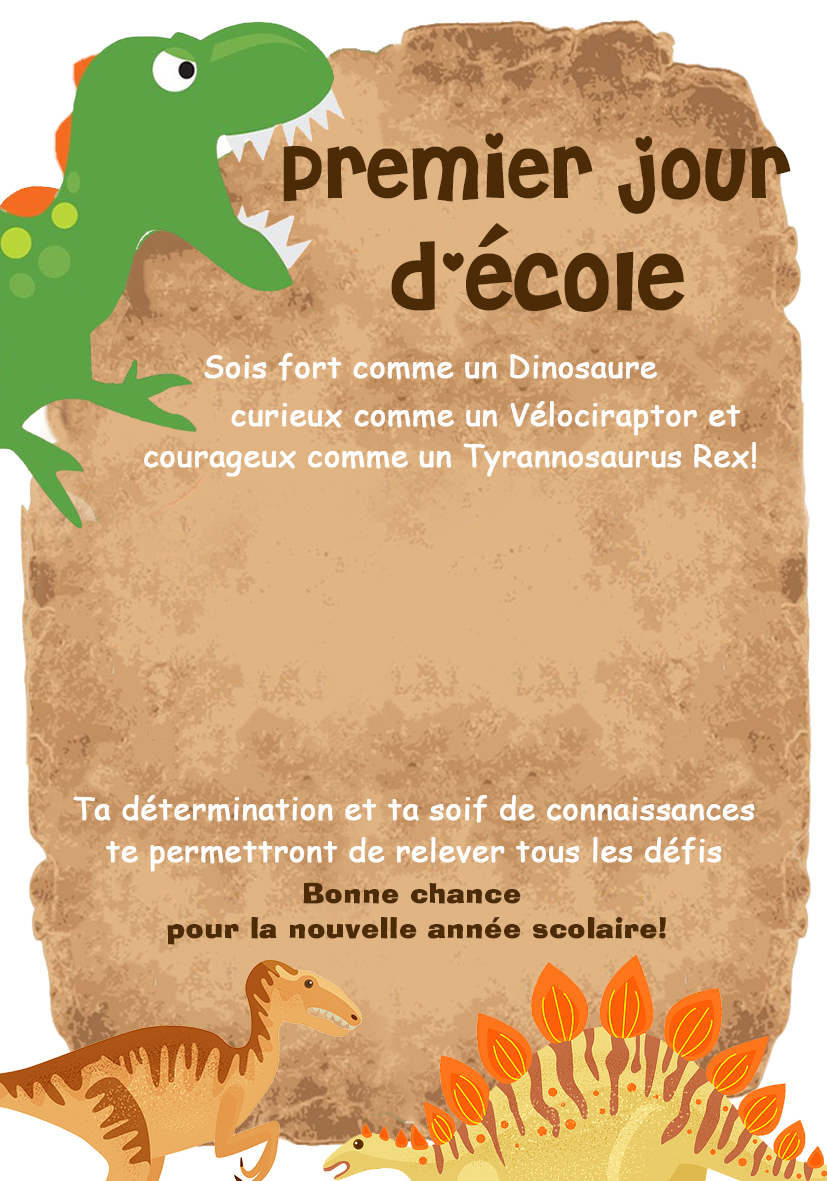 2PCS Ensemble de Bracelets Cartoon Dinosaure - Cadeau Rentrée Scolaire Premier jour d’école