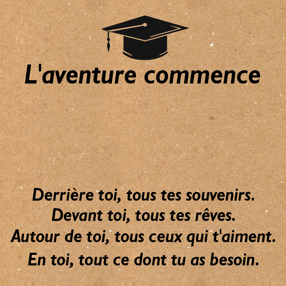 Carte Diplômé avec coffre cadeau Cadeau de Graduation