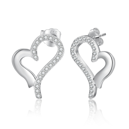 Boucles d'Oreilles cœur Prénom Personnalisé