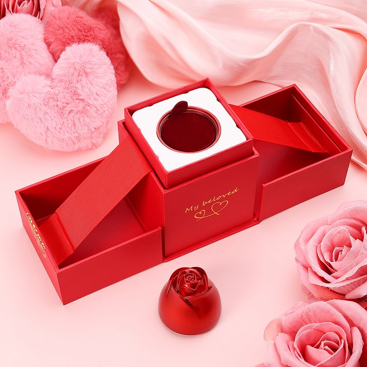 Boîte à bijoux Rose Coffret à bague