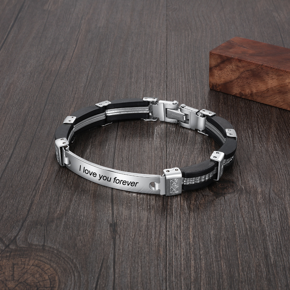 Bracelets Pour Hommes Bracelets De Gravure Gratuits Personnalisés Bracelet Homme