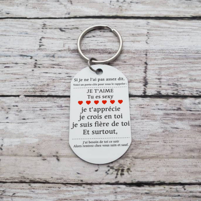 Porte-Clés 2 Prénoms Personnalisés pour Couple