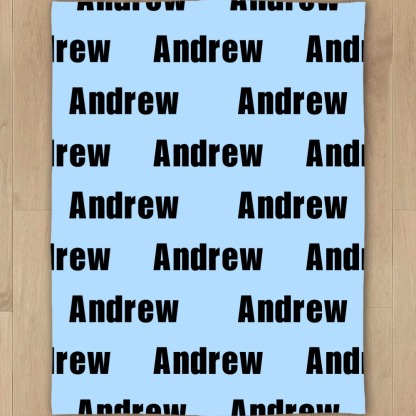 Plaid Personnalisé avec 1 Prénom Couverture en Flanelle Différentes couleurs au choix Cadeau pour Famille | Jessemade