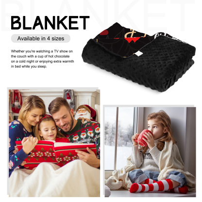 Couverture plaids polaire amour 2 Prénoms Personnalisé avec date et photo et 2 lettres et années | Jessemade