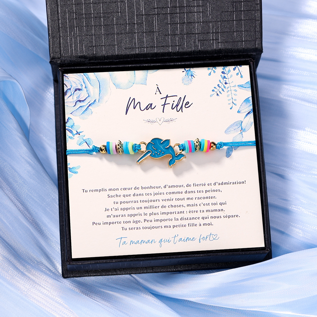 À Ma Fille Bracelet Narval Bracelet Pour Enfant Cadeau pour enfant｜Jessemade