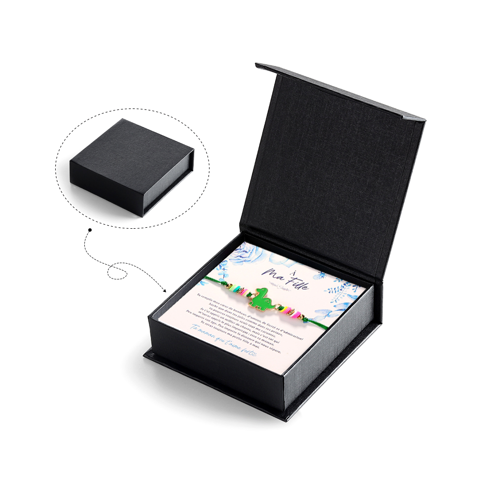 À Ma Fille Bracelet Dinosaure Vert Bracelet Pour Enfant Cadeau pour enfant｜Jessemade