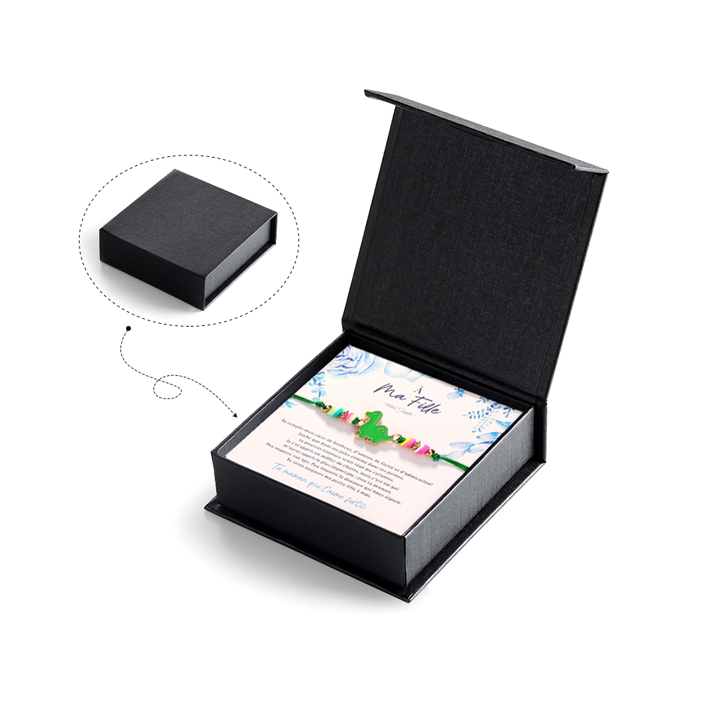 À Ma Fille Bracelet Dinosaure Vert Bracelet Pour Enfant Cadeau pour enfant｜Jessemade