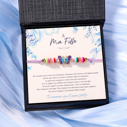 À Ma Fille Bracelet Papillon Bracelet Pour Enfant Cadeau pour enfant｜Jessemade