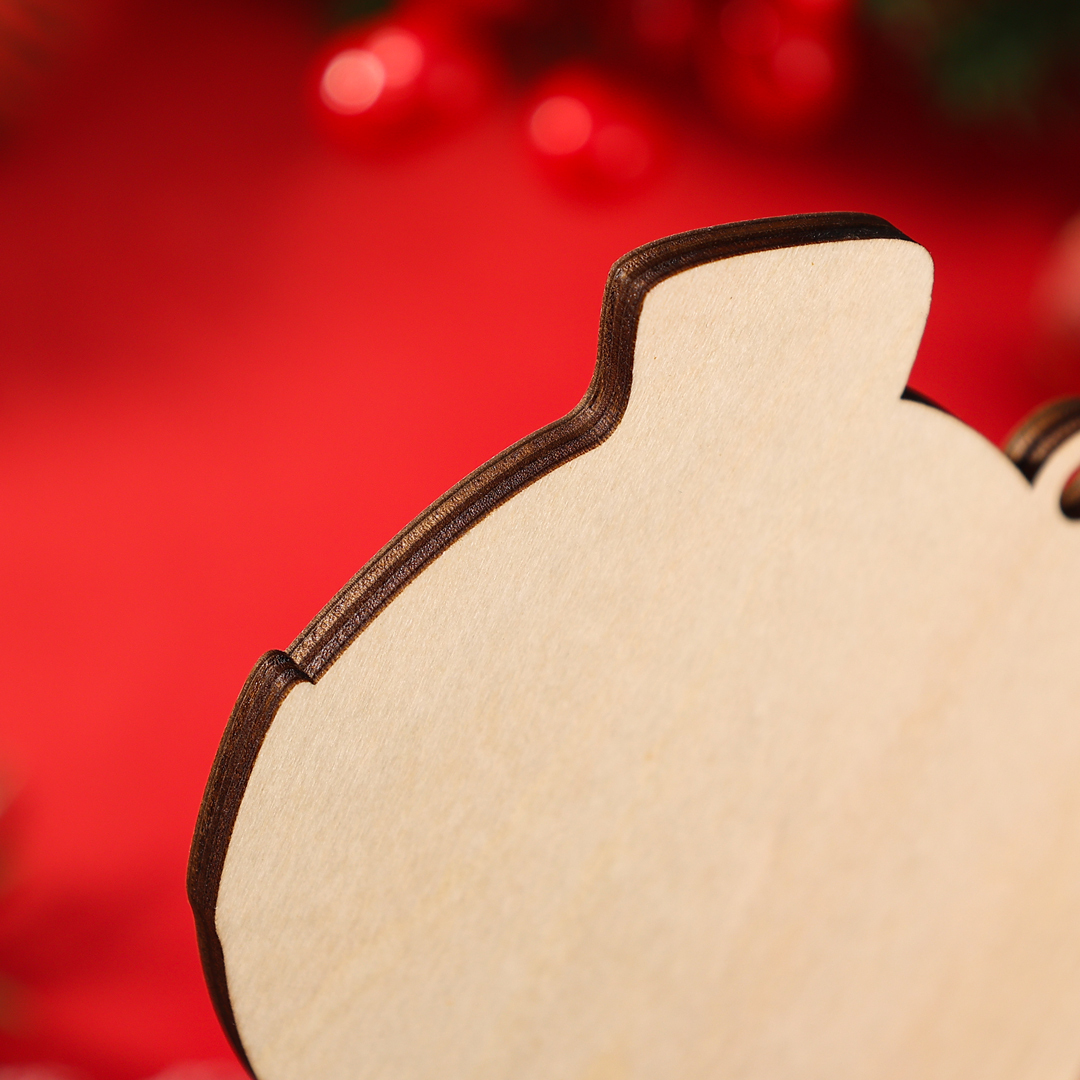Décoration Sapin Noël en Bois 1 Prénom Personnalisé avec texte cadeau pour BéBé | Jessemade