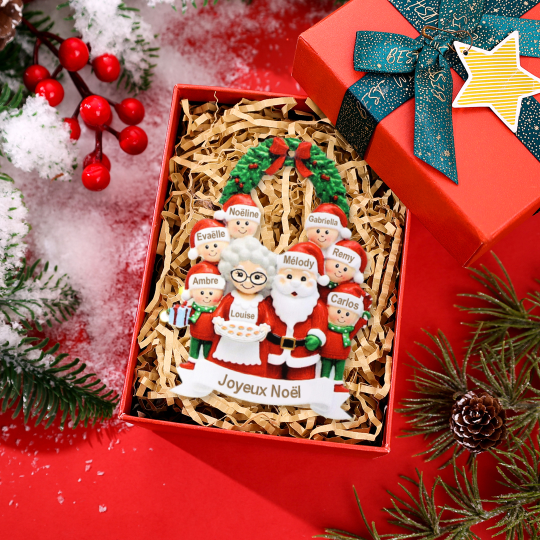 Décoration Sapin Noël Poupée 8 Prénoms Personnalisés et texte｜Jessemade