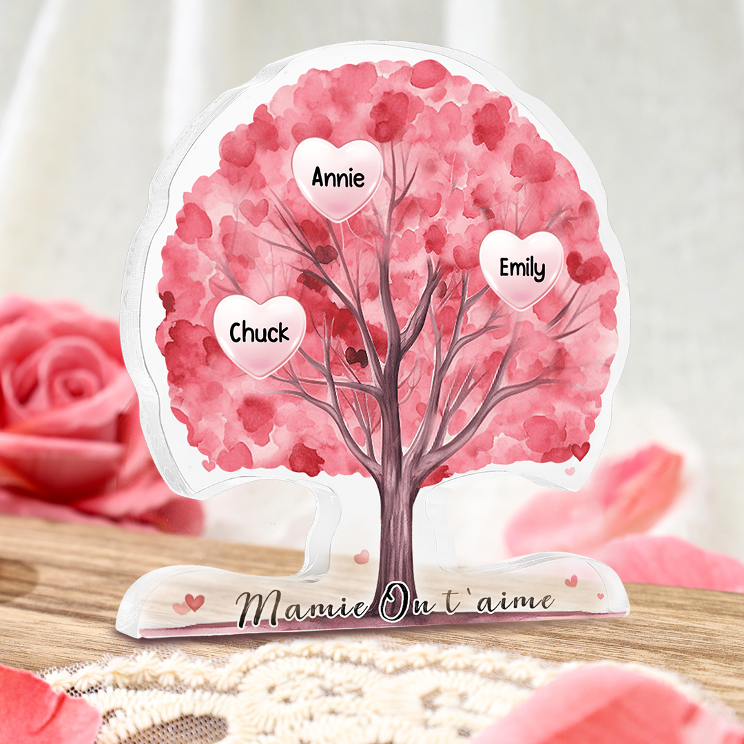 Arbre de Vie Personnalisé en Acrylique – Cadeau Émotionnel pour Mamie | Jessemade