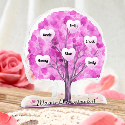 Arbre de Vie Personnalisé en Acrylique – Cadeau Émotionnel pour Mamie | Jessemade