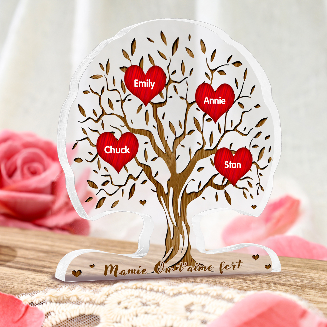 Arbre de Vie Personnalisé avec Prénoms – Cadeau Unique pour Mamie et Maman | Jessemade