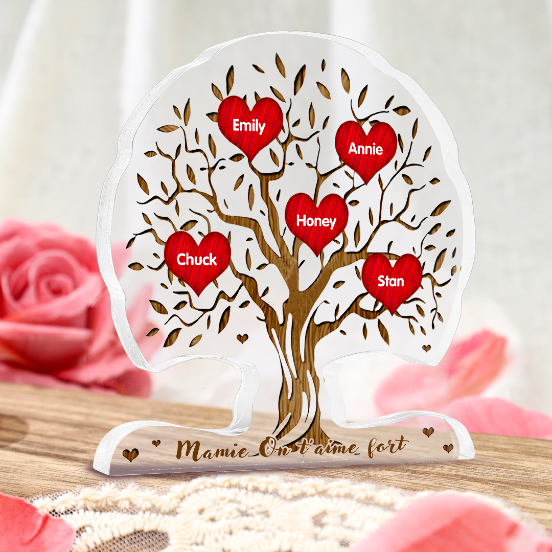 Arbre de Vie Personnalisé avec Prénoms – Cadeau Émotionnel pour Mamie et Maman | Jessemade
