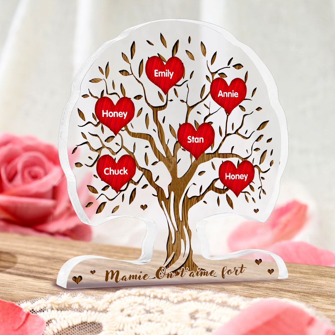 Arbre de Vie Personnalisé avec Prénoms – Cadeau Unique pour Mamie et Maman | Jessemade