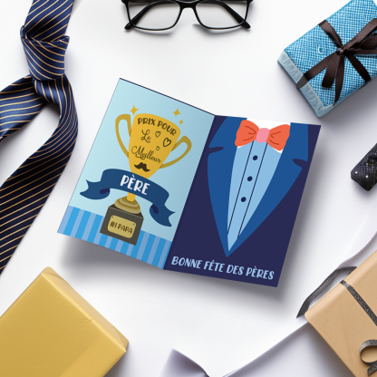 À mon Papi-Carte de Cadeau avec Message | Jessemade