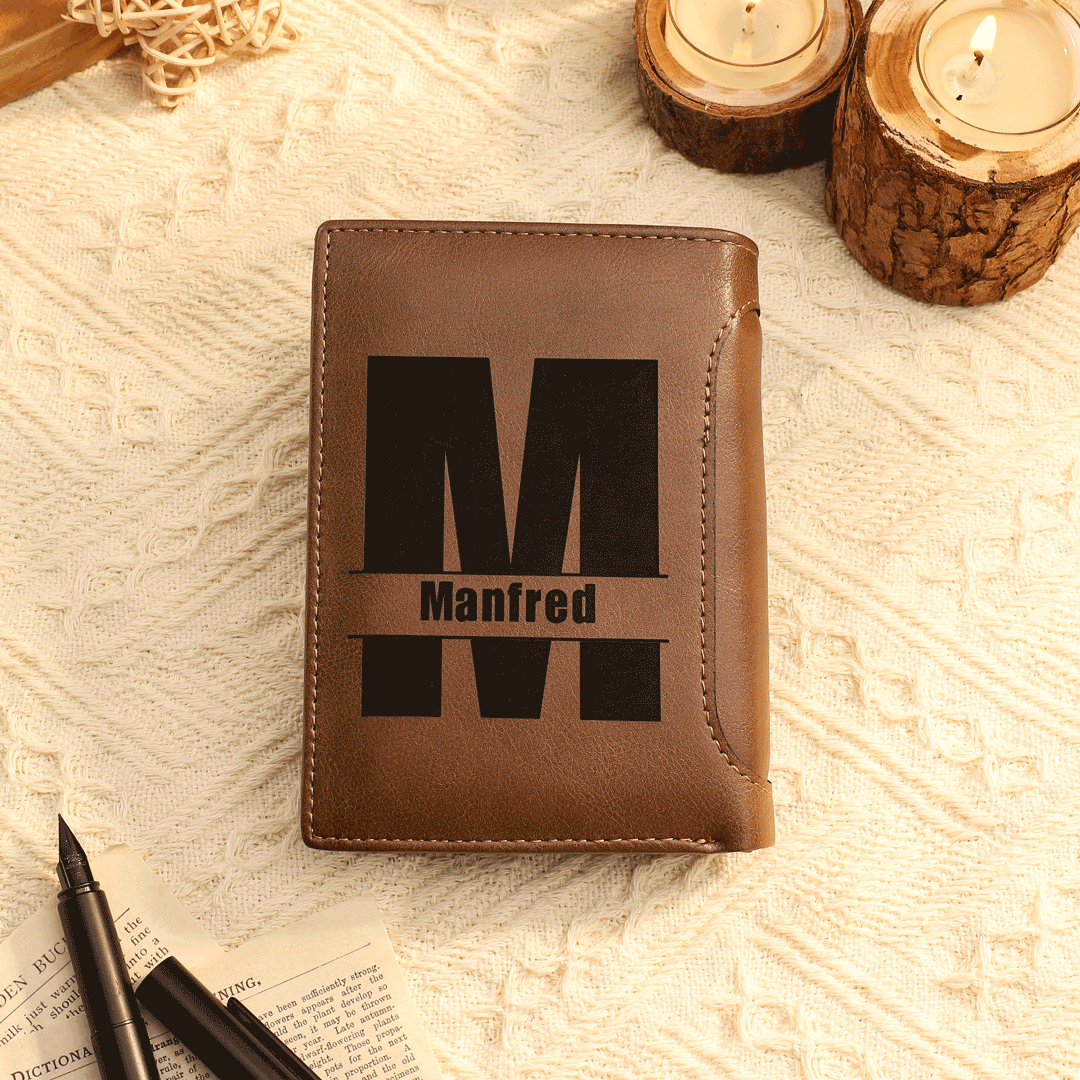 🔥Portefeuille 2-9 Prénoms Personnalisés avec lettre Classique