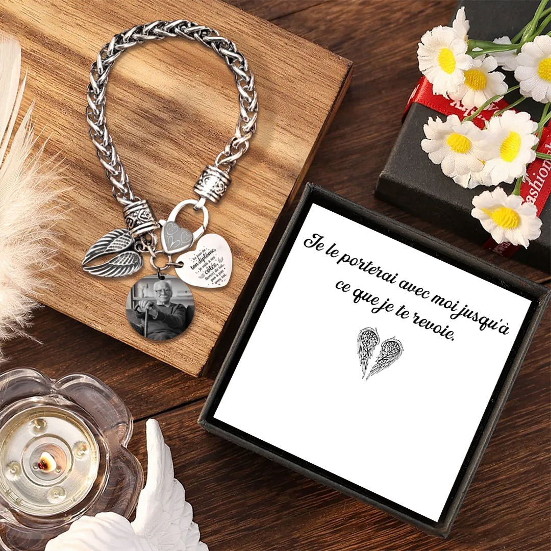 Bracelet personnalisé photo et message gravé – Cadeau souvenir | Jessemade