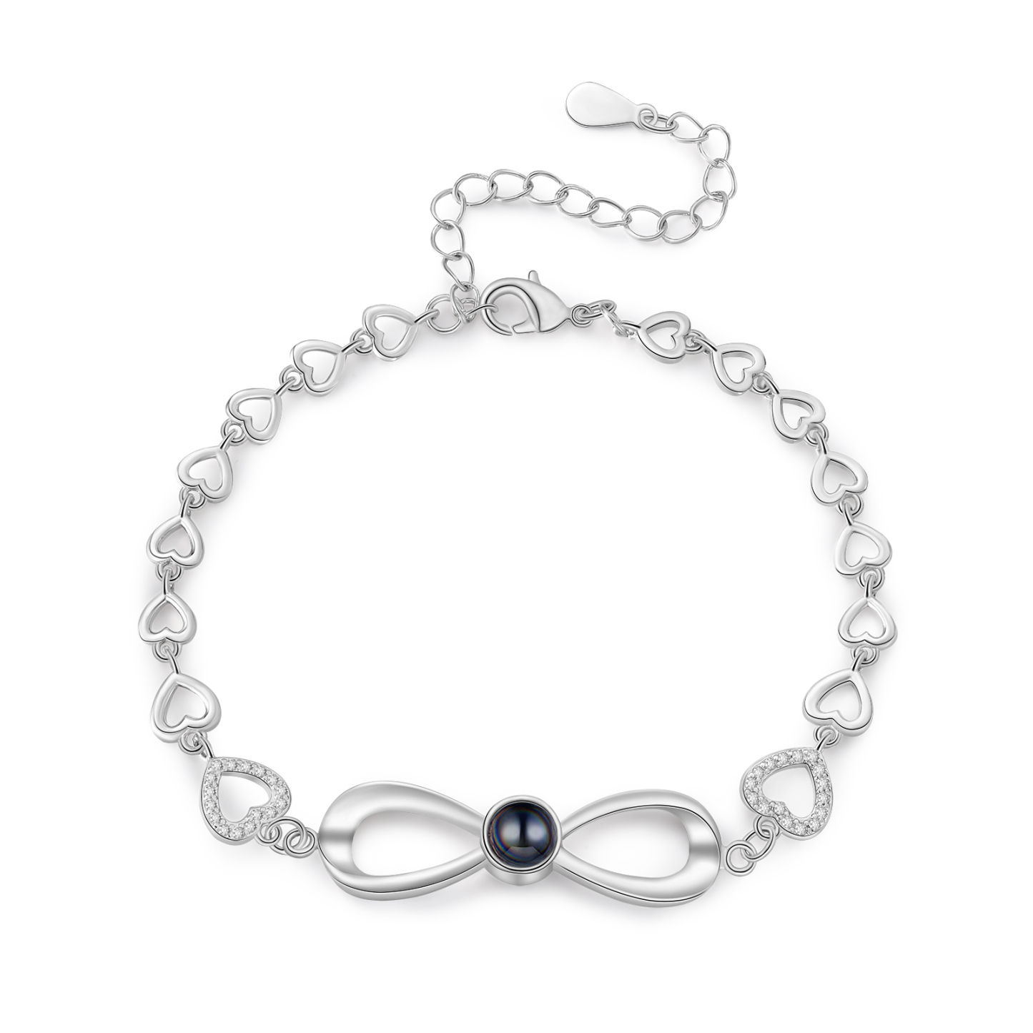 Bracelet Infini Bracelet Photo Projection Personnalisée pour Femmes|Jessemade