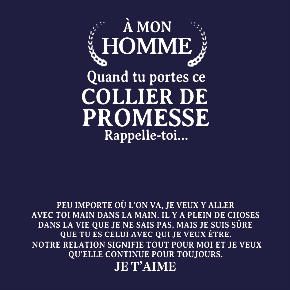 À Mon Homme - Collier Personnalisé avec 2 Prénoms｜Jessemade