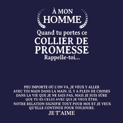 À Mon Homme - Collier Personnalisé avec 2 Prénoms｜Jessemade