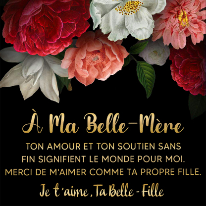 À ma Belle-Mère-Carte avec coffre cadeau