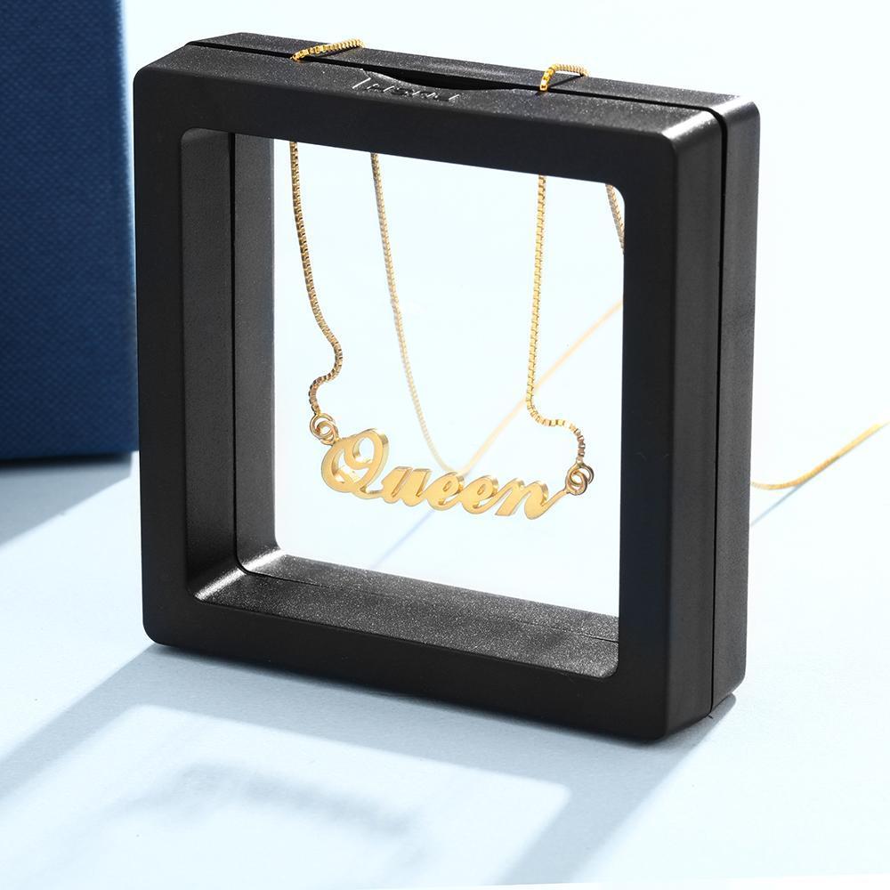 A ma fille - Collier Argent Prénom Personnalisé Meilleur Cadeau Pour Vous