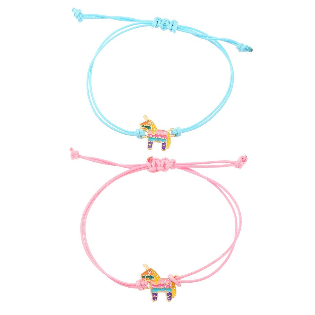 À Ma Fille-2PCS Ensemble de Bracelets Licorne - Cadeau Rentrée Scolaire Premier Jour d’École pour Enfants