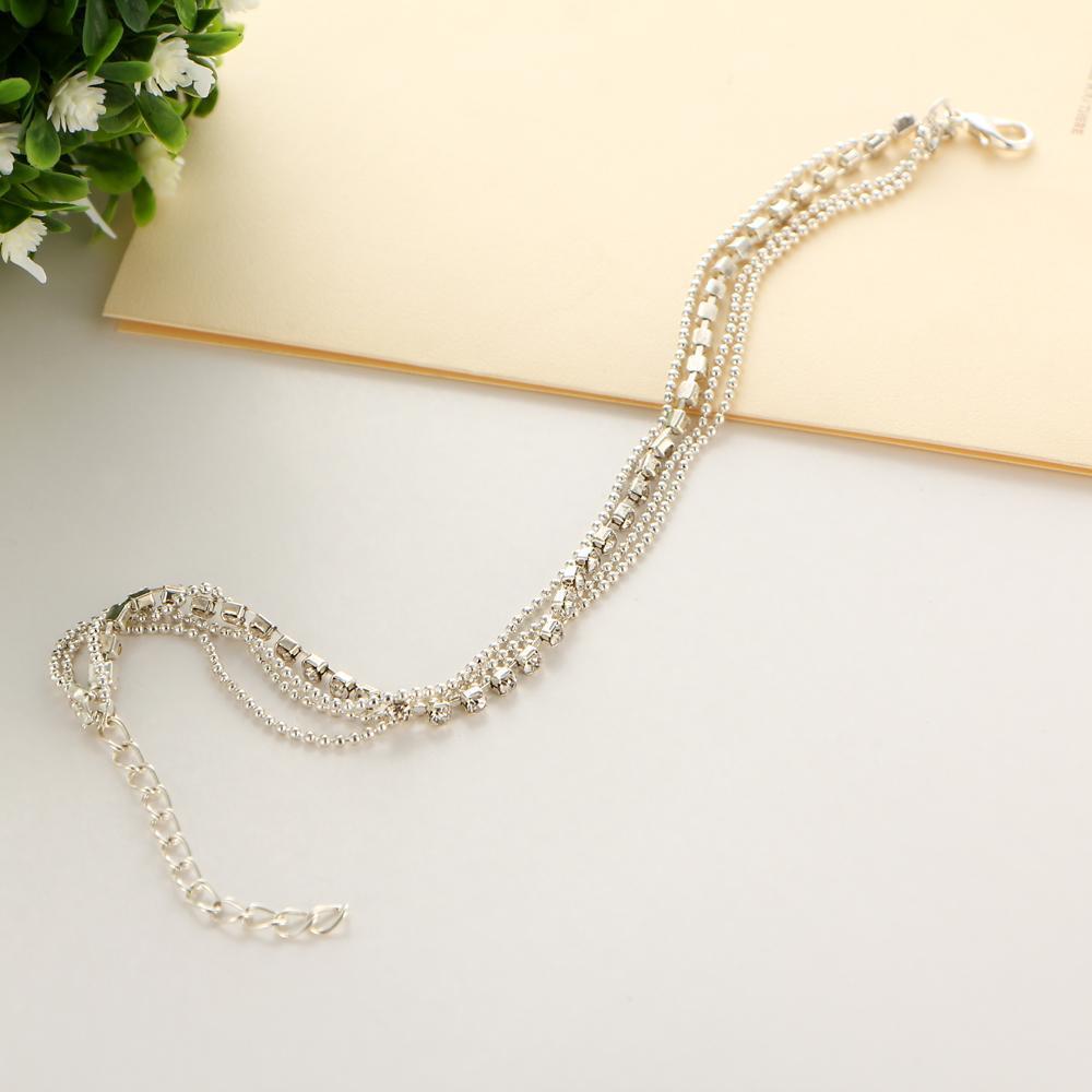 Bracelet Cheville Bracelet Sexy Multicouche pour Femme Cadeau Maman Fille Anniversaire