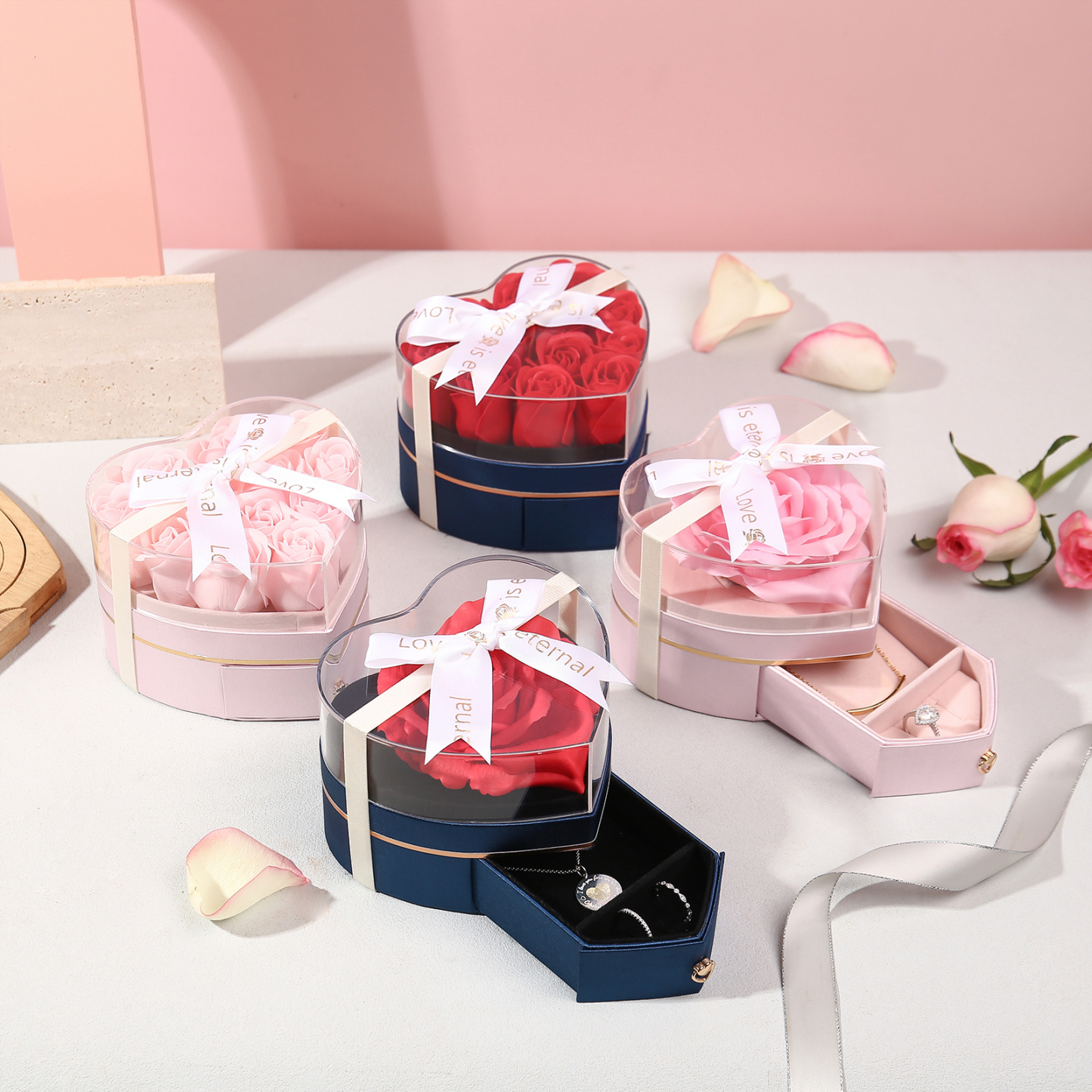 Boîte à bijoux Roses Coffret Cadeau