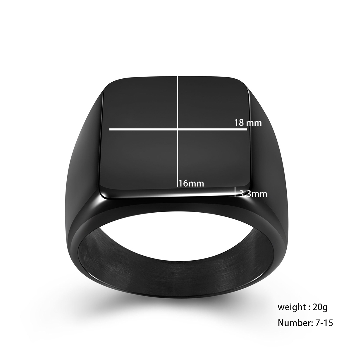 Bague chevalière Photo Personnalisée pour homme