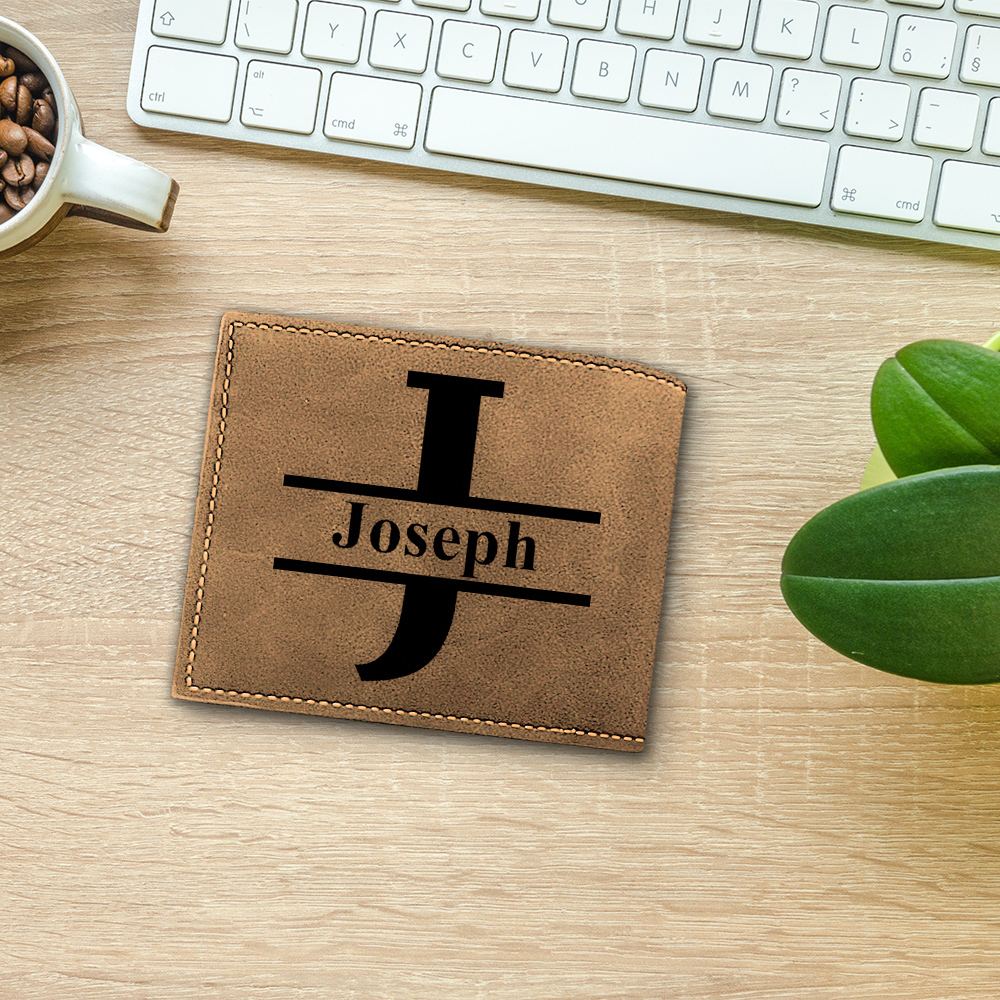 Portefeuille Classique 1 Prénom et Lettre Personnalisés avec Photo Porte-Monnaie Carte