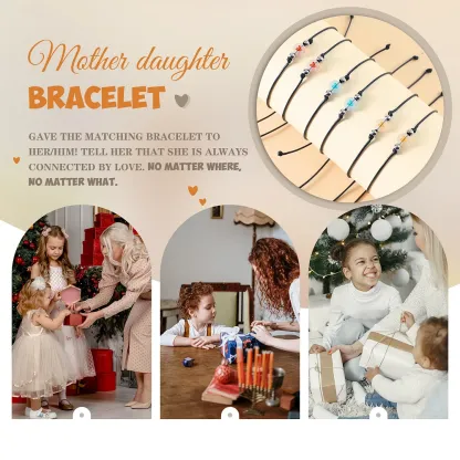À Filleule & Marraine - Bracelet en Commun 2PCS Bracelets Cœur｜Jessemade
