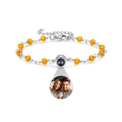 Bracelet Perlé Personnalisé avec Photo Bracelet Photo Projection｜Jessemade