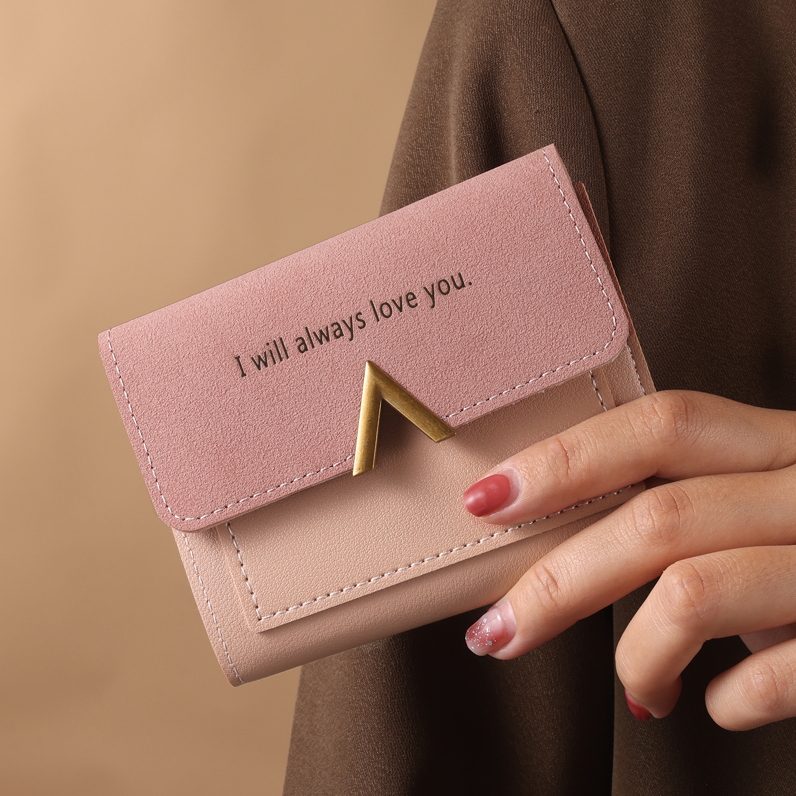 Portefeuille Photo et Texte Personnalisés Porte-Monnaie Carte