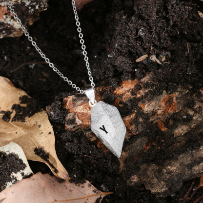 Collier breloque Coeur 2 lettre personnalisée Avec aimant pour Couple