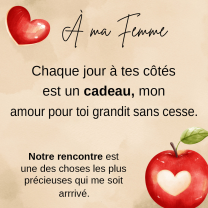À ma Femme - Carte avec coffre cadeau