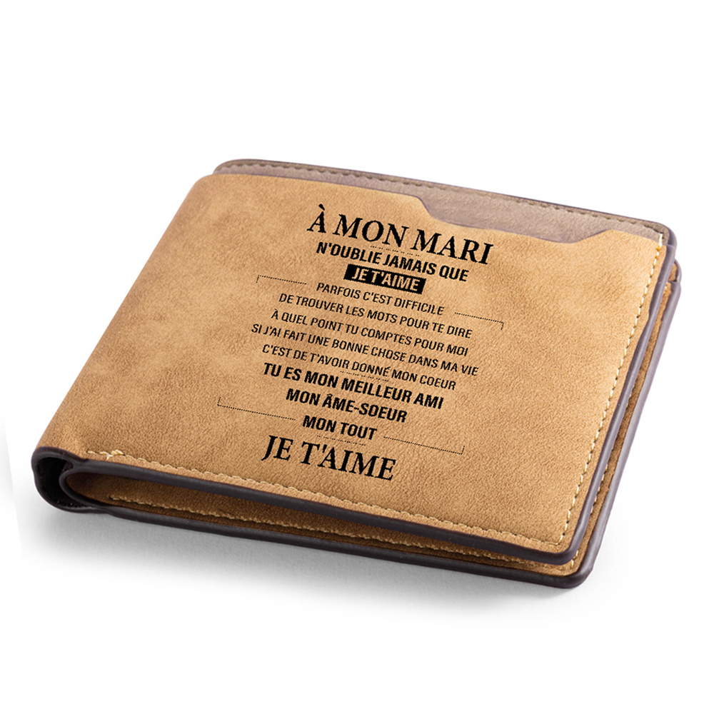 Portefeuille Homme Personnalisé - Cadeau pour Mari | Jessemade