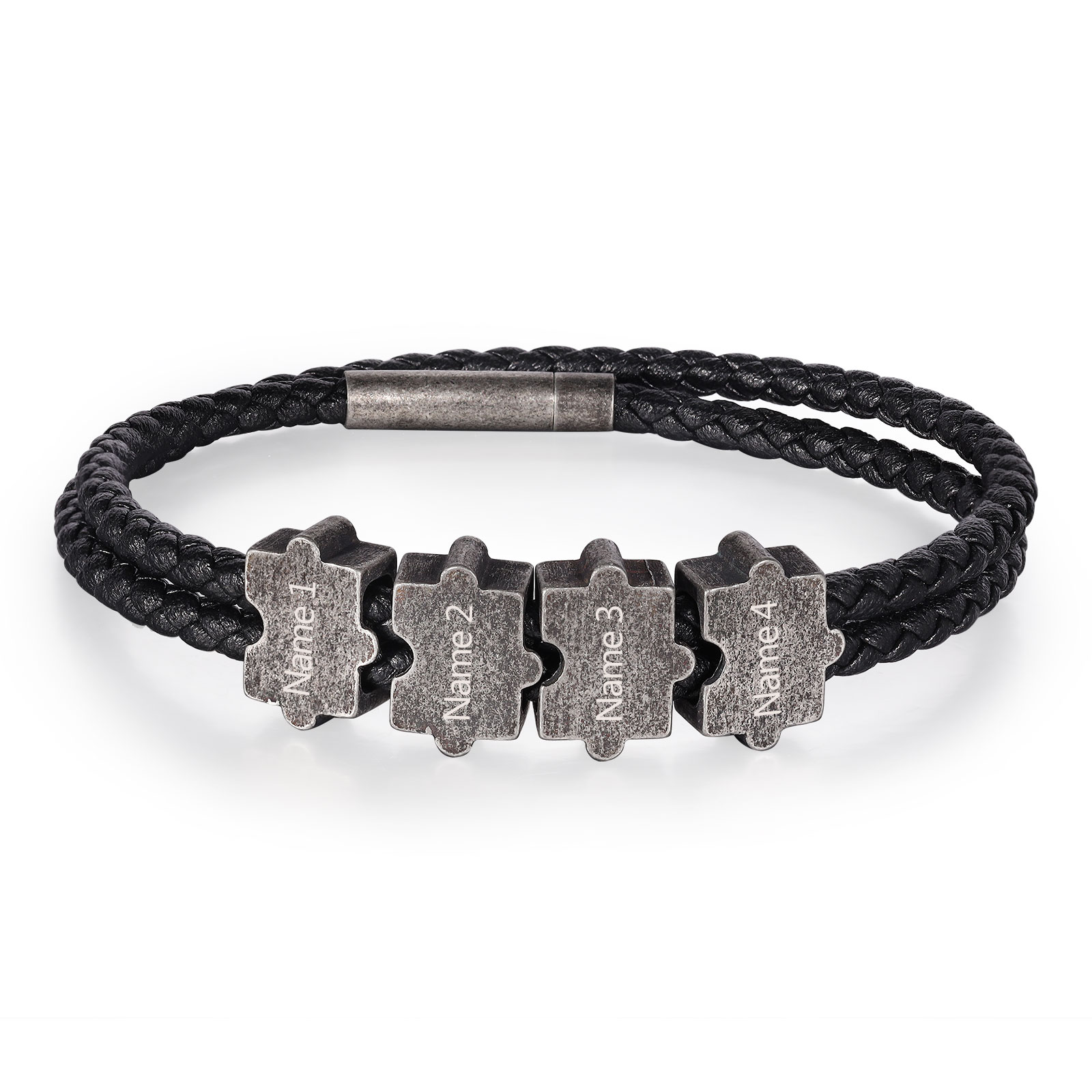 Bracelet Homme 2-4 Prénoms Personnalisés