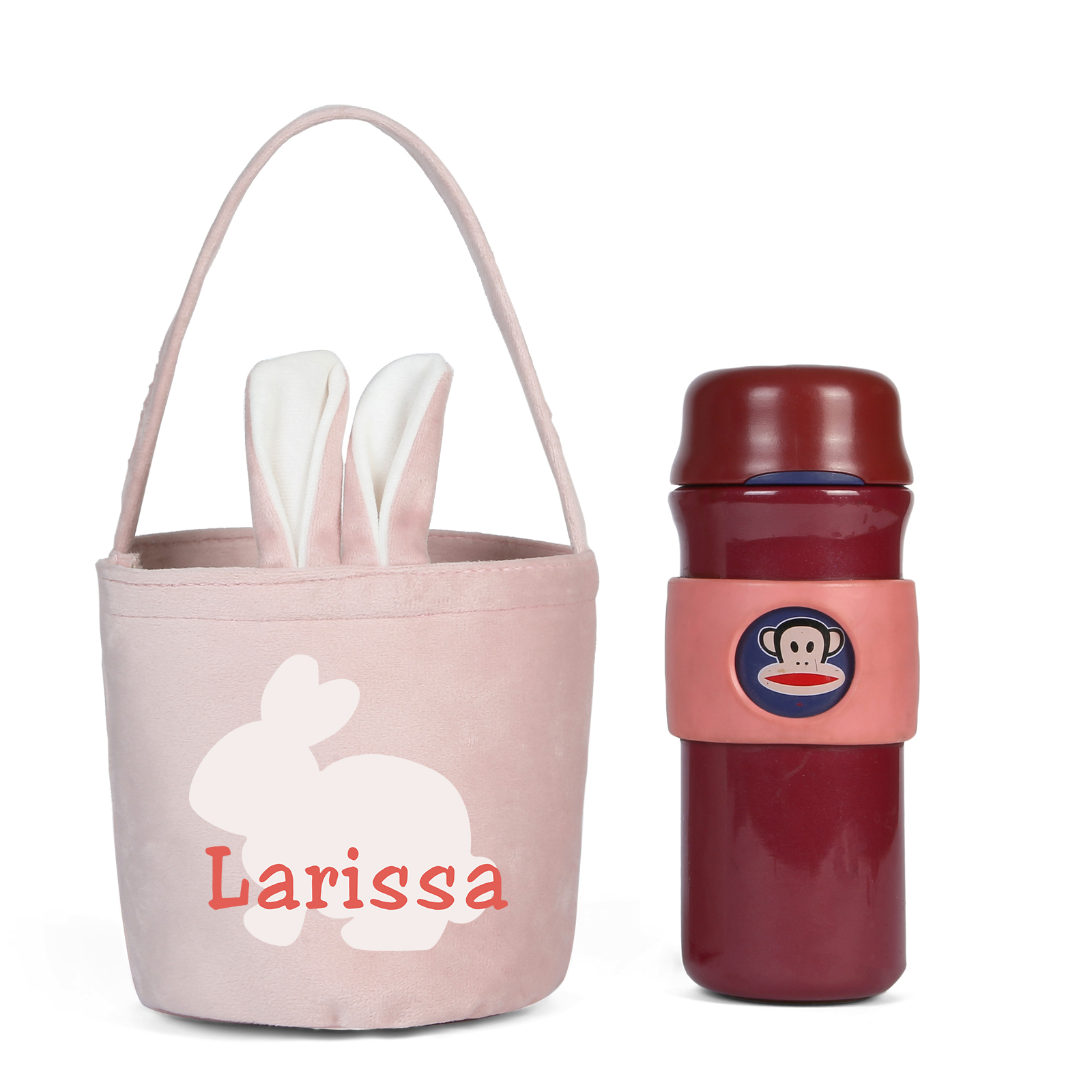 Sac de Pâques Lapin 1 Prénom Personnalisés Tote Bag Enfant