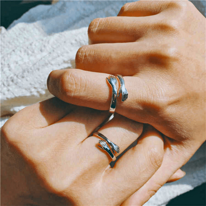 Bague Embrace Réglable 1 Prénom Personnalisé Pour Femmes et Hommes