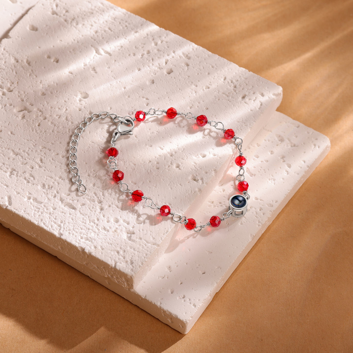 Bracelet Perlé Personnalisé avec Photo Bracelet Photo Projection|Jessemade