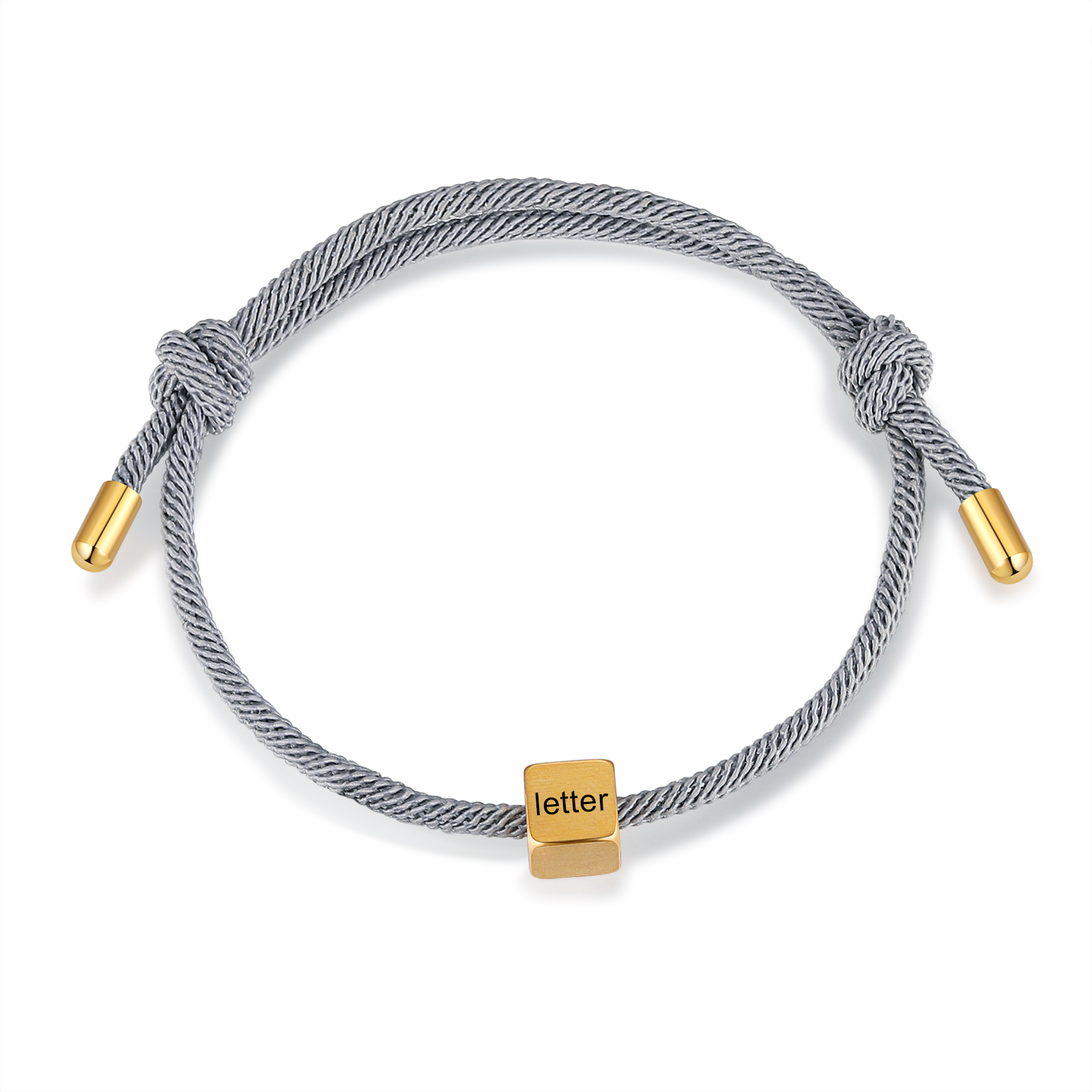 Bracelet Initiale 1 Lettre Personnaliséepour Couple｜Jessemade