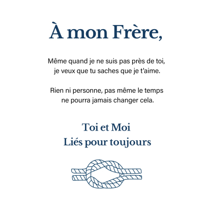 À Mon Frère-Bracelet en Cuir 2 Prénoms Personnalisé