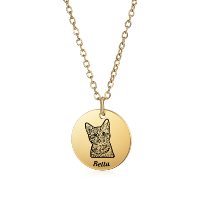 Collier Personnalisé avec 1-3 Photos et Noms de l’animal – Cadeau souvenir pour Animal de Compagnie | Jessemade